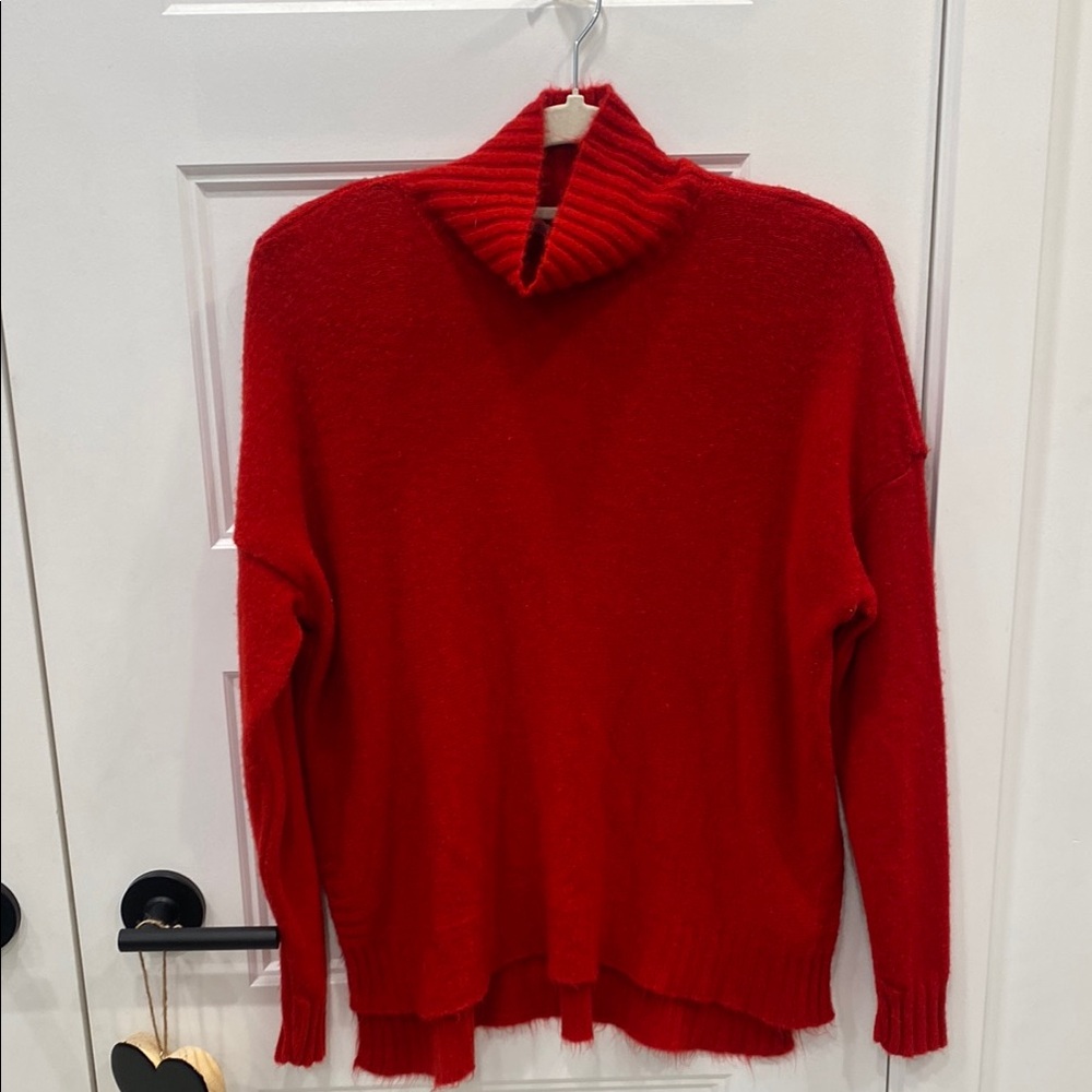 Cozy Red Turtleneck Sweater